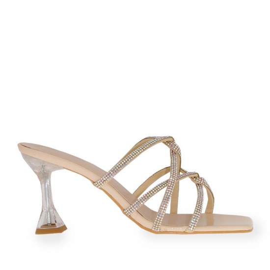 Ziggo 2611 Taşlı Topuklu Kadın Terlik 
