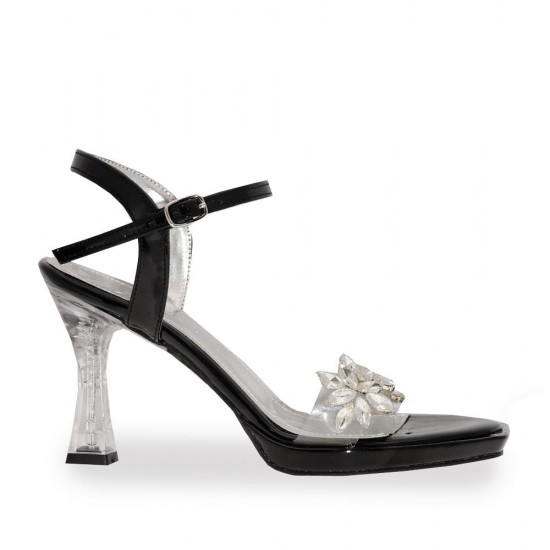 Çizgi 8426 Taşlı Topuklu Kadın Ayakkabı