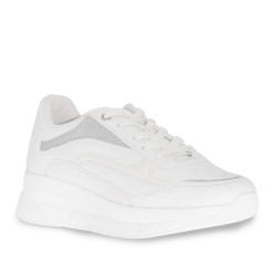 Çizgi 137 Kalın Taban Bağcıklı Kadın Spor Ayakkabı