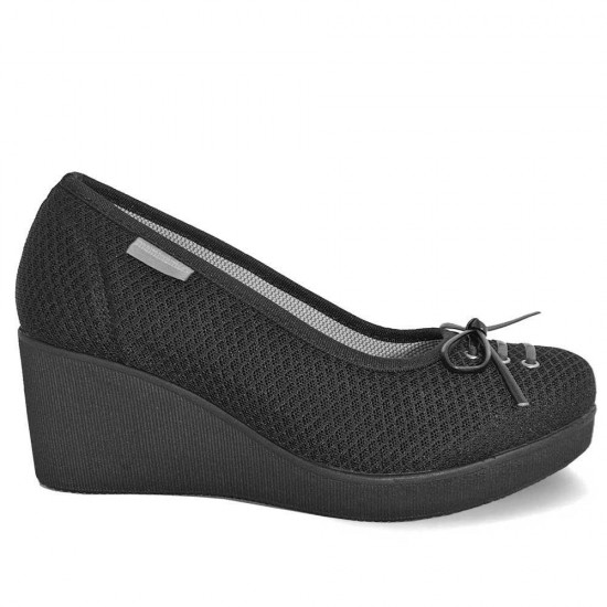 mammamia D19YA-125 Dolgu Topuk Keten Kadın Ayakkabı