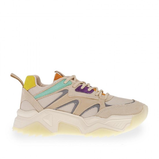 Sms 5142 Kalın Taban Bağcıklı Kadın Spor Ayakkabı