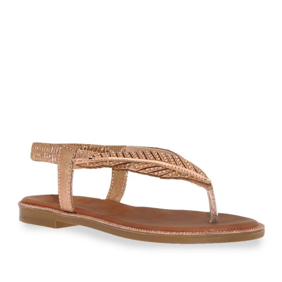 Stella 22760 Parmak Arası Taşlı Kadın Sandalet