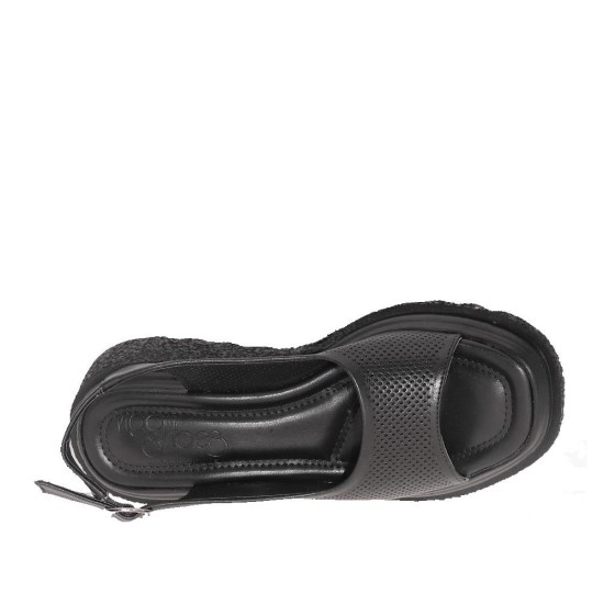 Ziggo 1011 Dolgu Topuk Kadın Sandalet