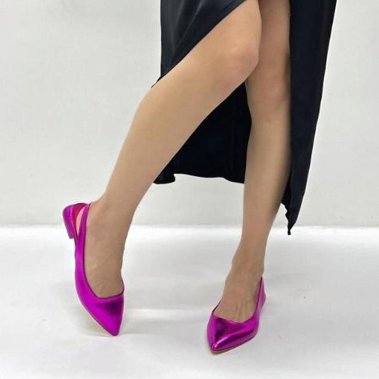 Ziggo 500 Metalik Kadın Babet Ayakkabı