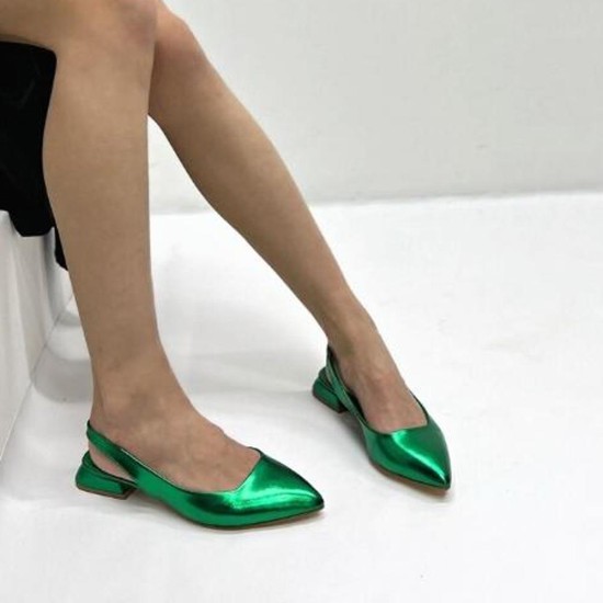 Ziggo 500 Metalik Kadın Babet Ayakkabı