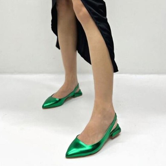 Ziggo 500 Metalik Kadın Babet Ayakkabı